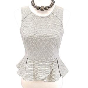 BCBG Generation Textured Tulip Hem Blouse